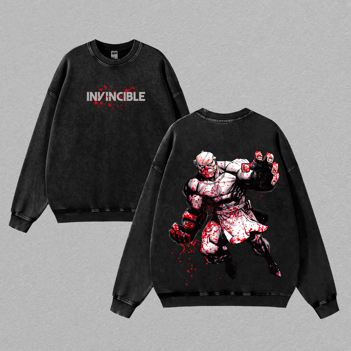 Limited Edition INVINCIBLE Season 3 Mark Grayson Conquest Anime Double Printed Oversize Lightweight Washed Tee, Gift For Invincible Fan