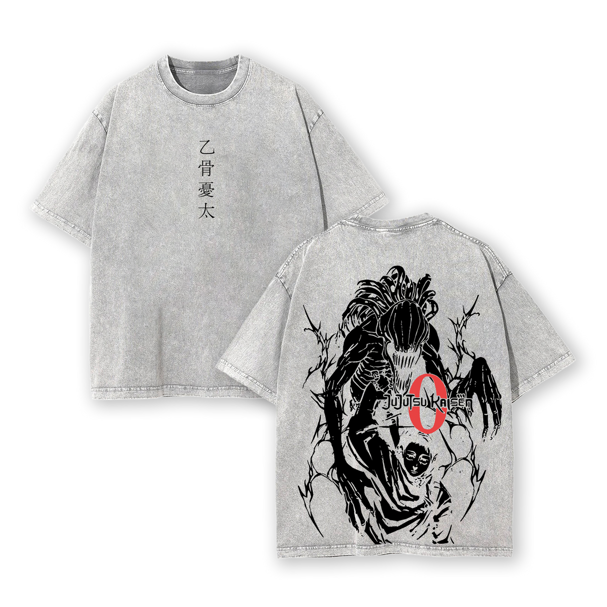 Yuta Rika T-Shirt – Jujutsu Kaisen Washed Oversized Anime Tee