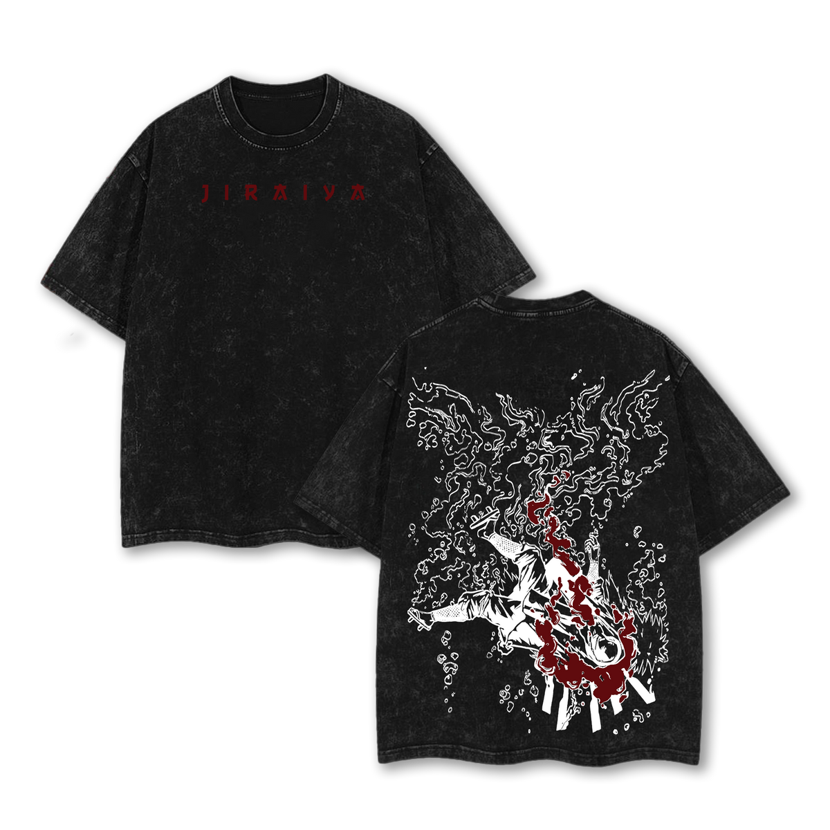 Jiraiya Vintage Washed Oversized T-Shirt – Naruto