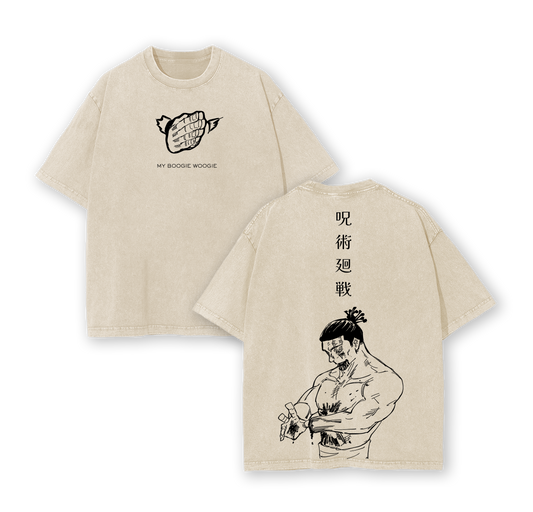 Todo Aoi JJK T-Shirt | Jujutsu Kaisen Vintage Washed Oversized Graphic Tee | Anime Streetwear Cotton Top | Unisex Casual Retro Fashion | Gift for Manga & Anime Fans