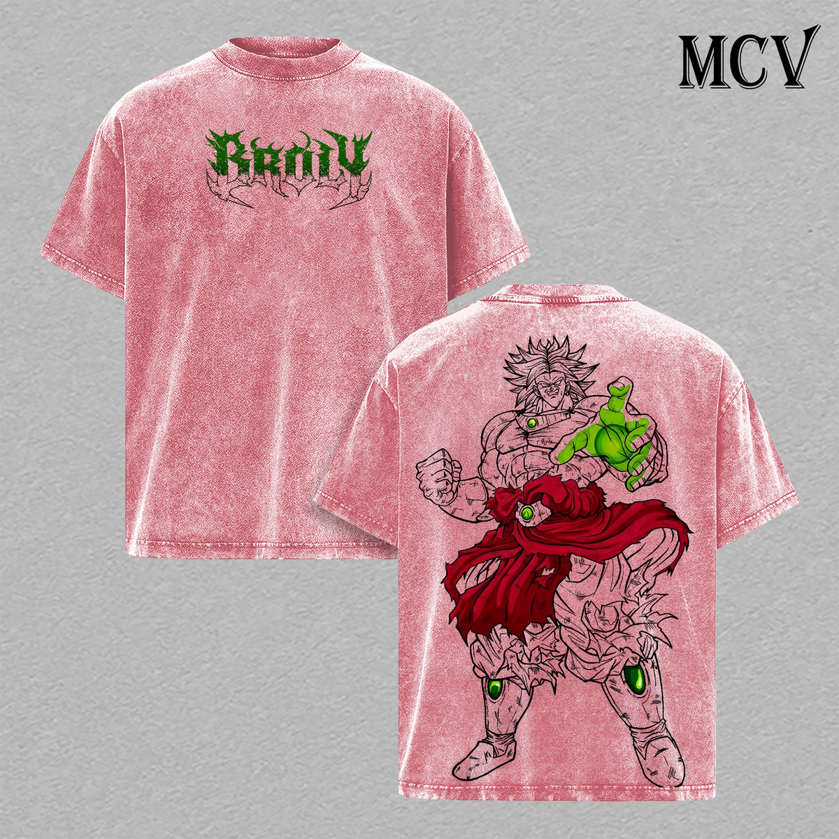 Broly T-Shirt, Dragon Ball Anime Tee, Legendary Super Saiyan Graphic Vintage Washed Tee