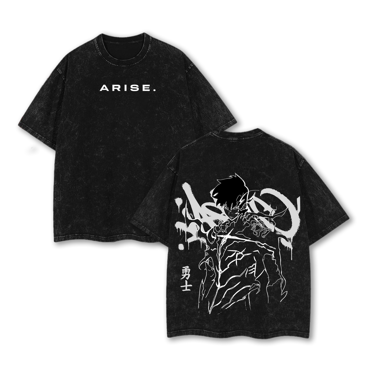 Sung Jin-Woo Solo Leveling Tshirt Vintage Oversized Anime