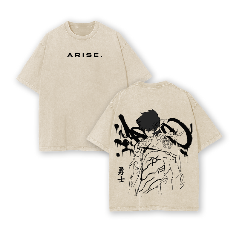 Sung Jin-Woo Solo Leveling Tshirt Vintage Oversized Anime