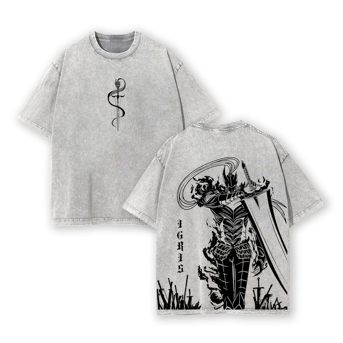 Igris Oversized Tee | Solo Leveling Shadow Knight Graphic Shirt