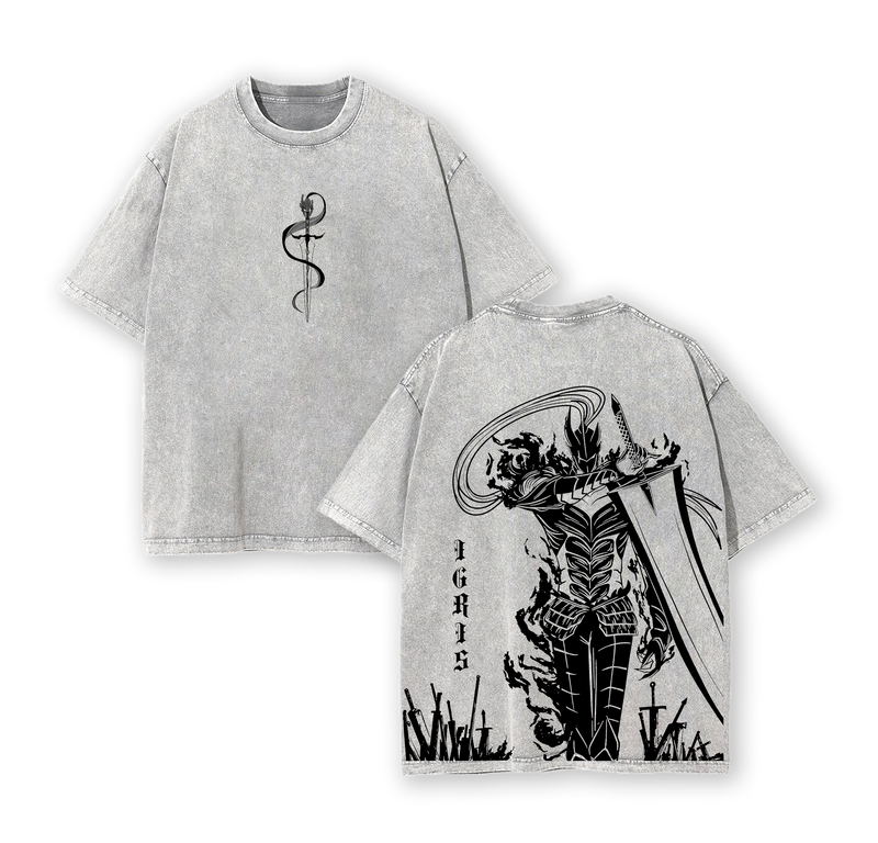 Igris Oversized Tee | Solo Leveling Shadow Knight Graphic Shirt