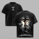 Psalms 46:1-3 Jesus Cross T-Shirt / Tank / Sweatshirt / Hoodie Washed | Christian Streetwear Vintage Tee | Faith Bible Verse Shirt | Jesus Religious Graphic Tee | God Is Our Refuge