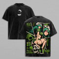 Neliel – Bleach Oversize Anime Graphic Tee, Acid Washed Heavy Cotton Shirt, Vintage Manga Streetwear, Unisex Casual Wear, Anime Merch, Gift for Anime Fans