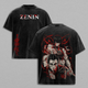 Maki Zenin Jujutsu Kaisen Culling Game Arc Heavenly Restriction Anime Manga Graphic Double Printed Acid Washed T-Shirt, Menswear Heavy Cotton JJK Tee Unisex Oversize Streetwear Vintage