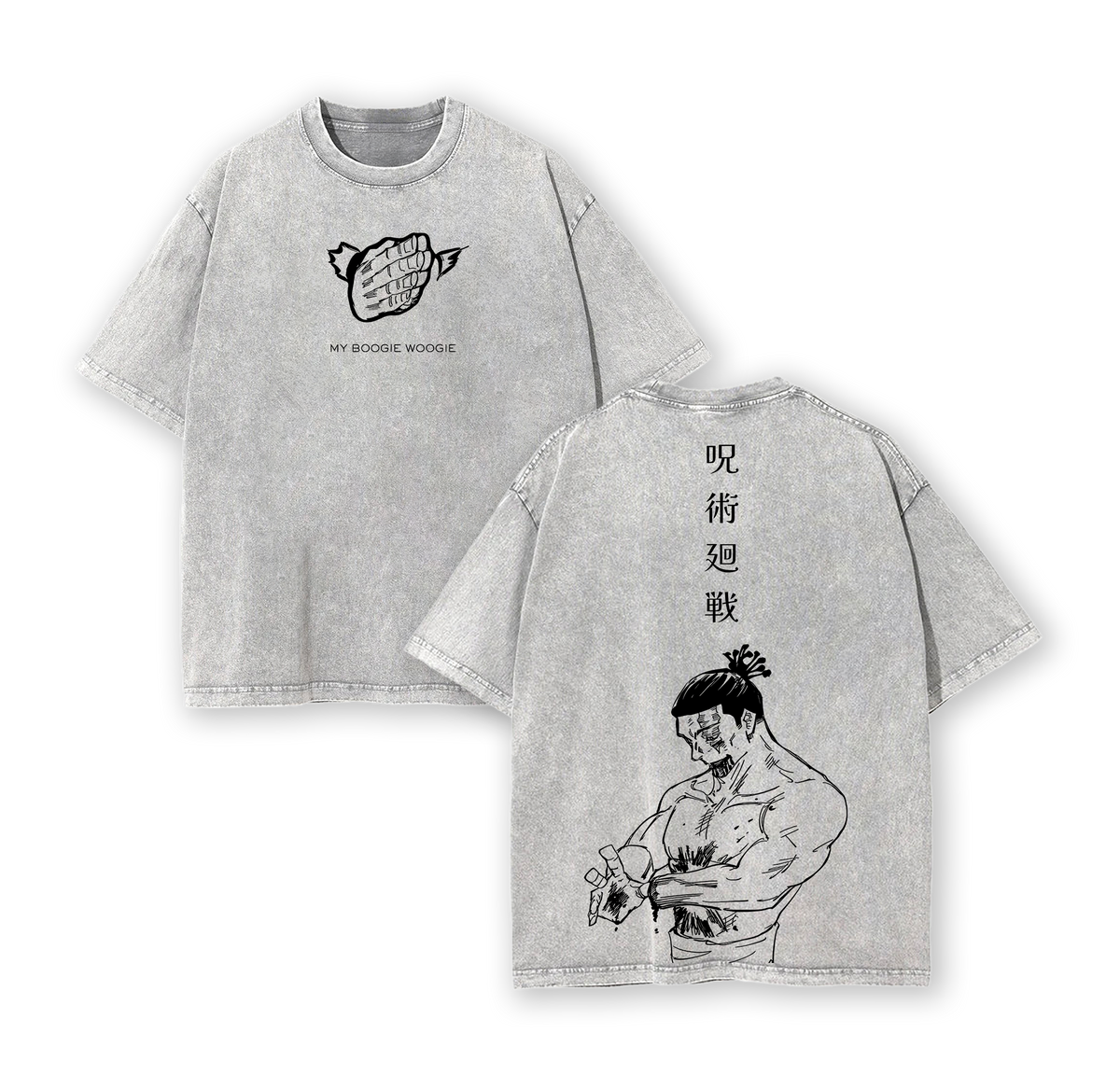 Todo Aoi JJK T-Shirt | Jujutsu Kaisen Vintage Washed Oversized Graphic Tee | Anime Streetwear Cotton Top | Unisex Casual Retro Fashion | Gift for Manga & Anime Fans