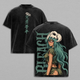 Nelliel Tu Odelschwanck Bleach Vintage Washed Anime T-Shirt Oversized Boxy Fit Heavyweight Cotton Graphic Tee Arrancar Espada Streetwear Shirt Unisex Daily Wear Gift for Bleach Anime Fans