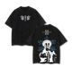Akaza Demon Slayer Washed Vintage T-Shirt, Oversized Heavy Cotton Graphic Tee, Upper Moon 3 Inspired Streetwear Otaku Aesthetic