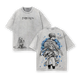 Frieren x Himmel Tee Washed – Frieren: Beyond Journey’s End Vintage Washed Heavy Cotton Oversized Anime Manga T-Shirt