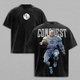 Conquest x Invincible Anime Double Printed Vintage Washed Tee