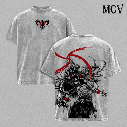 Vasto Lorde Ichigo T-Shirt, Bleach Anime Tee, Full Hollow Form Graphic Vintage Washed Tee