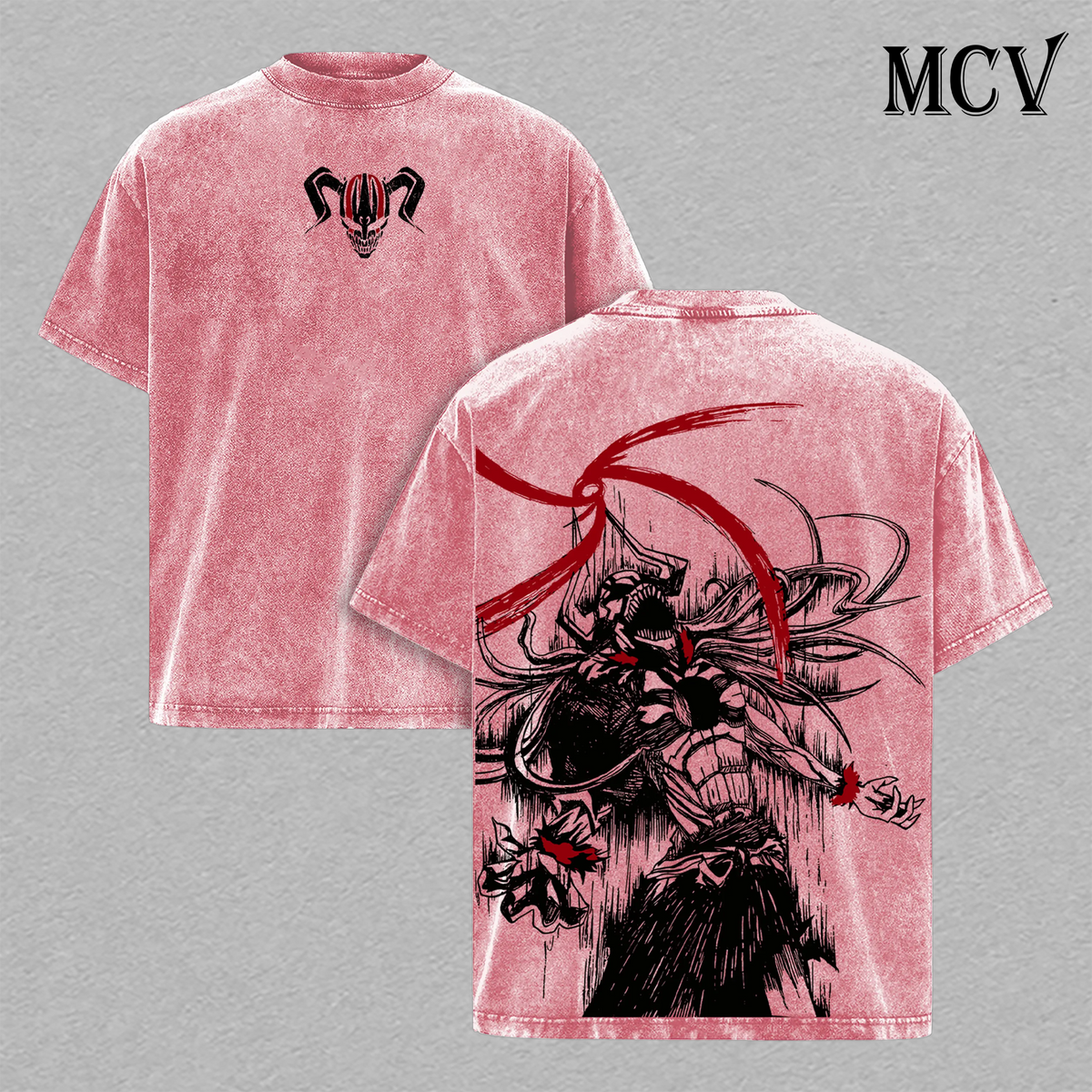 Vasto Lorde Ichigo T-Shirt, Bleach Anime Tee, Full Hollow Form Graphic Vintage Washed Tee