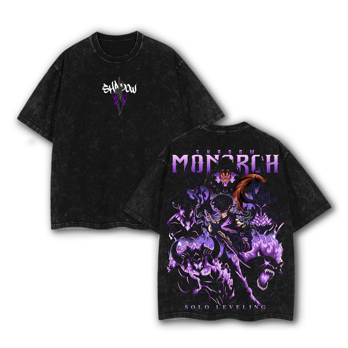 Shadow Monarch Anime Tee | Inspired by Solo Leveling & Sung Jinwoo’s Power