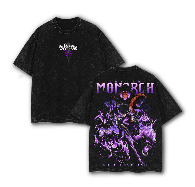 Shadow Monarch Anime Tee | Inspired by Solo Leveling & Sung Jinwoo’s Power