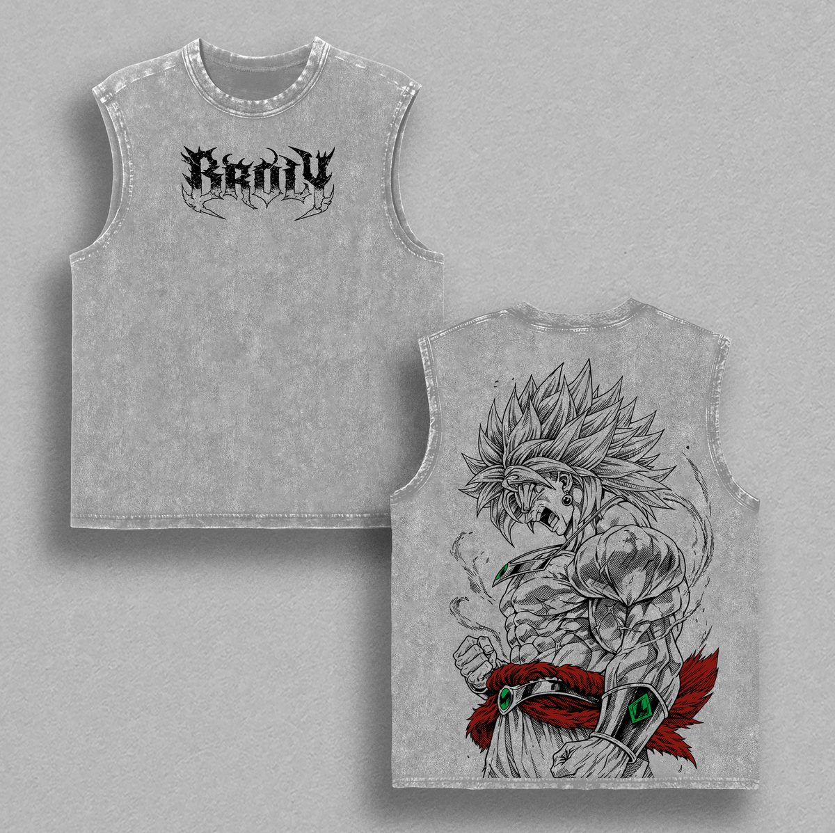 Broly Vintage Washed Oversized T-Shirt, Tank Top, Hoodie, Sweatshirt – Saiyan Rage Anime Graphic Tee
