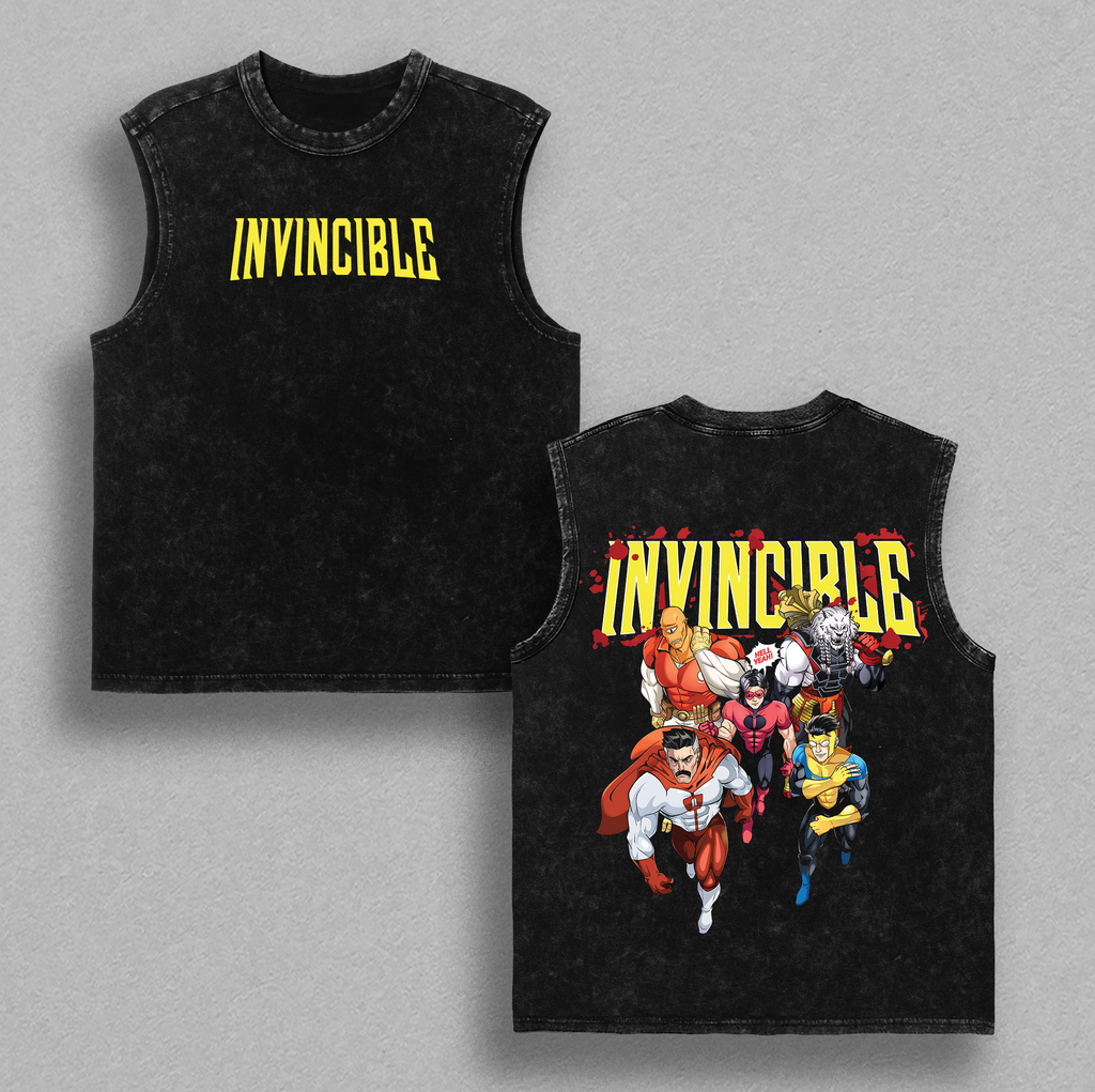 Invincible Villains Sweater Vintage Graphic Comic Sweatshirt Streetwear Oversized Pullover Retro Superhero Shirt