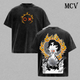 Benimaru Shinmon T-Shirt, Fire Force Anime Tee, Flame Captain Graphic Vintage Washed Tee