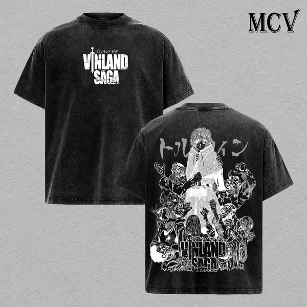 Thorfinn Vinland Saga T-Shirt, Viking Anime Tee, Warrior Journey Graphic Vintage Washed Tee