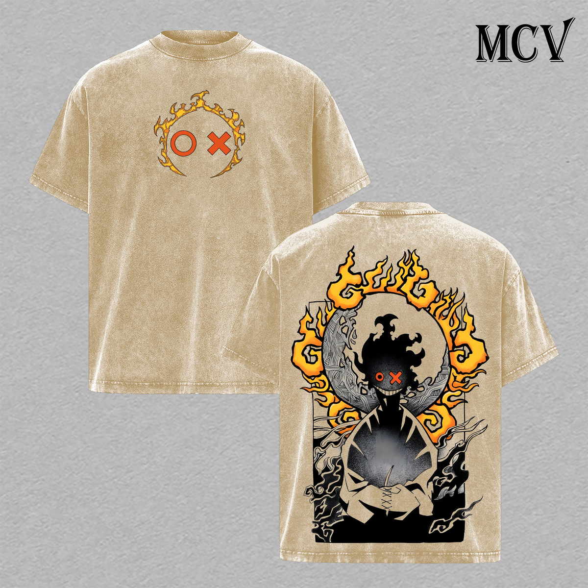 Benimaru Shinmon T-Shirt, Fire Force Anime Tee, Flame Captain Graphic Vintage Washed Tee