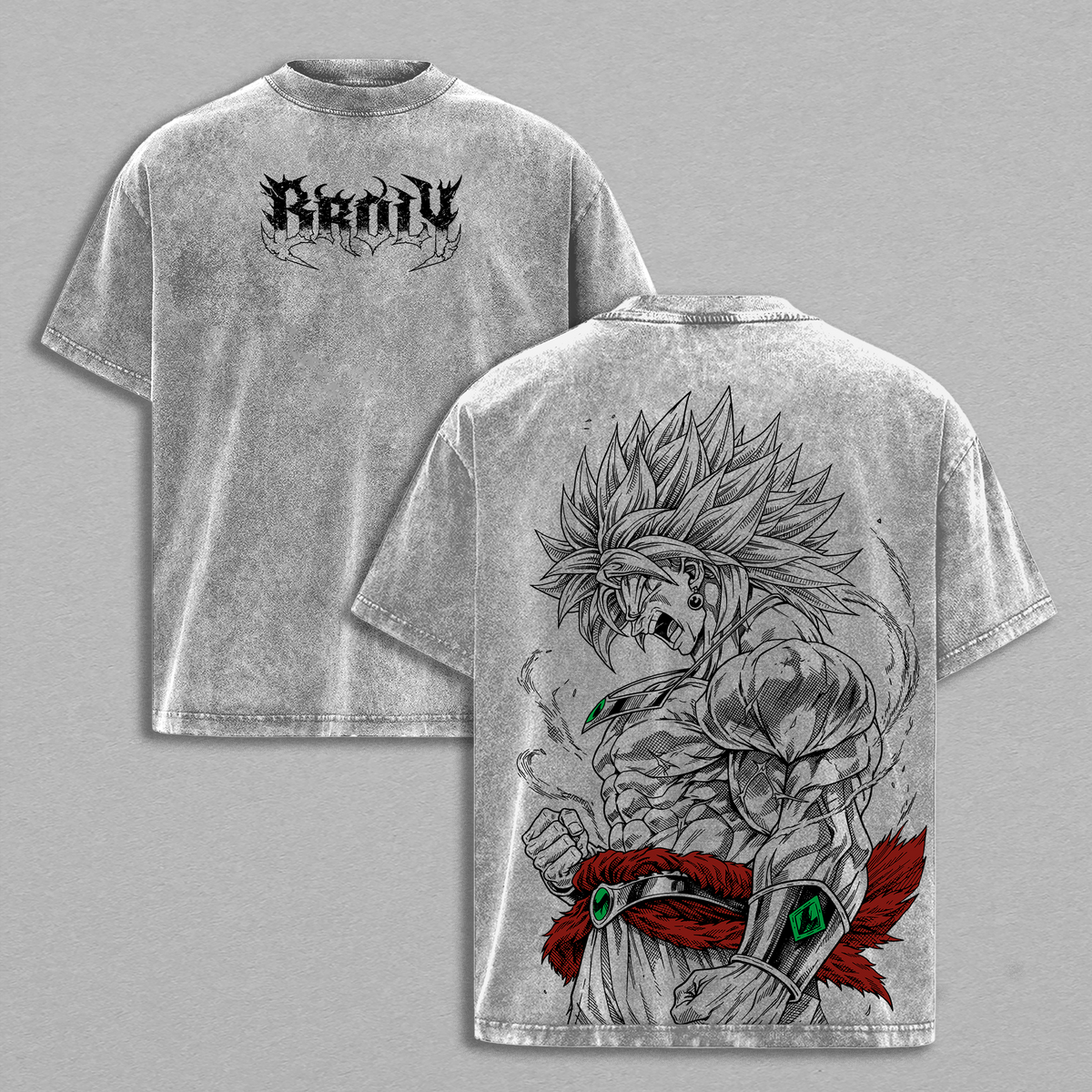 Broly Vintage Washed Oversized T-Shirt, Tank Top, Hoodie, Sweatshirt – Saiyan Rage Anime Graphic Tee