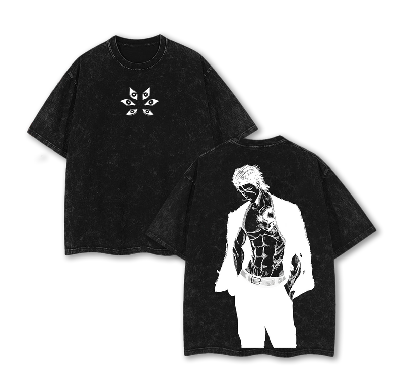 Sosuke Aizen Bleach T-Shirt Vintage Wash Anime Shirt Unisex Oversize