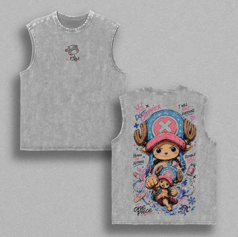 Tony Chopper - OnePiece Vintage Washed Tee 90s