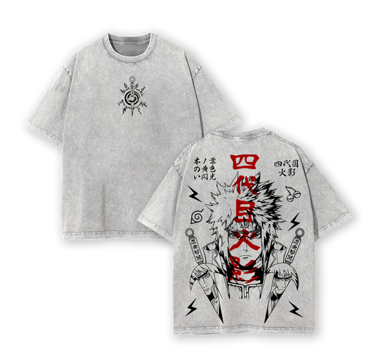 Minato Namikaze "Fourth Hokage" Father Naruto Washed Tee