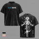 Killua Zoldyck Hunter x Hunter Vintage Washed T-Shirt, Anime Graphic Tee Heavyweight Cotton Streetwear