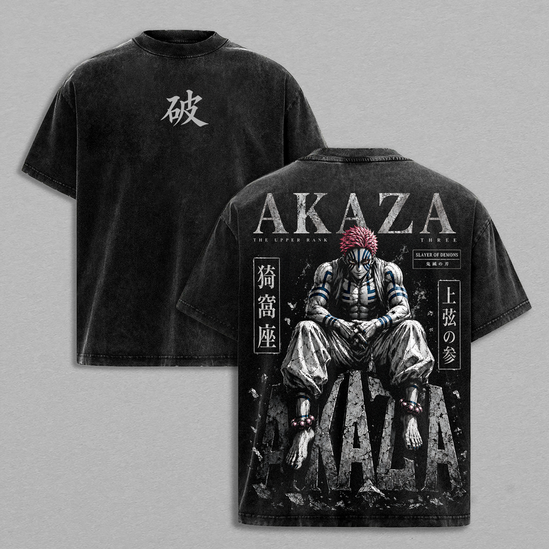 Akaza Demon Slayer Anime Tank Tops Men, Gym Tank Top, Men’s Workout Sleeveless Shirt, Bodybuilding Fitness Tank, Vintage Washed Anime Muscle Shirt, Graphic Gym Wear, Athletic Training Top, Akaza Streetwear, Anime Gift for Men