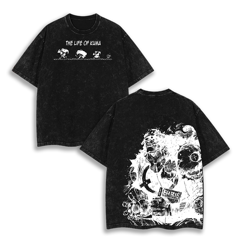 Bartholomew Kuma One Piece Anime  Washed T-Shirt