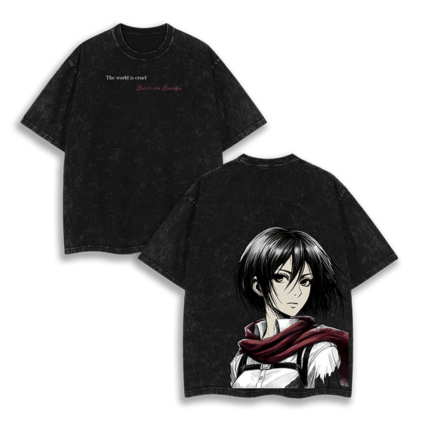 Mikasa Ackerman  Attack on Titan Washed T-Shirt