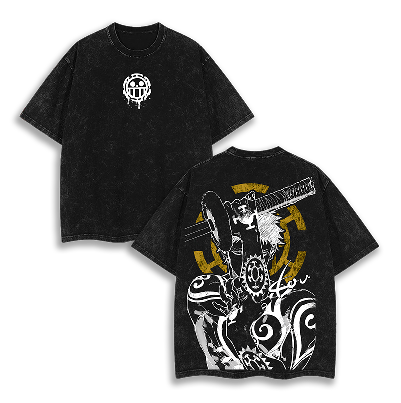 Trafalgar Law One Piece Anime  Washed T-Shirt