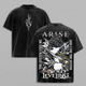 Sung Jin Woo Solo Leveling Anime Graphic Tee Vintage Washed Shirt Unisex Streetwear Arise Anime Shirt Jin Woo Tee Shadow Monarch Solo Leveling Shirt Anime Clothing Gift for Anime Lovers Fans