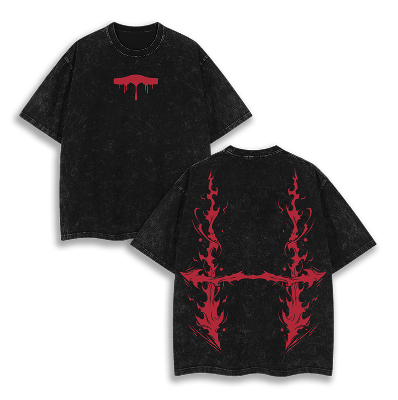 Choso X Cursed Womb Jujutsu Kaisen Washed T-Shirt