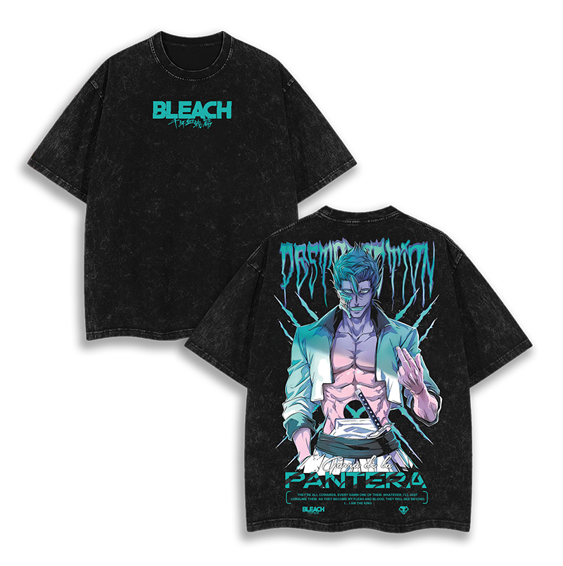 Grimmjow Jaegerjaquez - Pantera Bleach Washed T-Shirt
