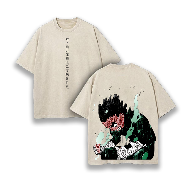 Rock Lee - Naruto Anime Washed T-Shirt