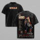 Bardockk Vintage Washed Anime T Shirt - DBZ Legendary ''Saiyan'' Warrior Graphic Tee Retro Manga Streetwear Oversized Heavyweight Cotton Unisex T-Shirt, DBZ Anime Fan Gift for Men Women