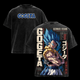 Gogetaaaaaa Super Saiyan Blue DBS Vintage Washed T-Shirt - DBZ Anime Graphic Tee Oversized Streetwear Cotton Tshirt Classic Menswear Clothes Apparel Gift for Dbz Fans Men & Women