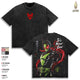 Kamen Rider – Tokusatsu Action Oversize Graphic Tee, Acid Washed Heavy Cotton Shirt, Vintage Japanese Streetwear