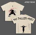 “THE FALLEN ANGEL” Itadori Yuji Jujutsu Kaisen Anime Double Printed Vintage Washed Tee Unisex Oversize Anime Manga Washed Heavyweight Cotton T-shirt