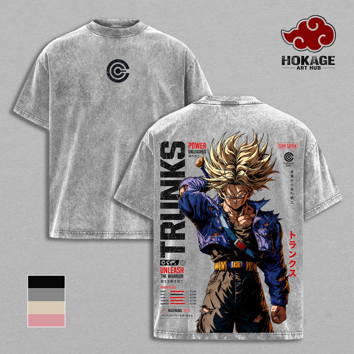Trunks DBZ T-Shirt, Future Trunks Capsule Corp Graphic Tee, Back Print Vintage 90s Anime Shirt, Graphic Tees Men, Trendy Tshirts, Men's T Shirts, DBZ Streetwear, Unisex Cotton Distressed Tee, Merch For Men, Men Fashion Graphic Tee