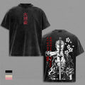 Zoro Tee Washed - Vintage One Piece Anime Shirt Roronoa Zoro Graphic Tee Vintage Washed T Shirt Unisex Streetwear Santoryu Anime Tee Three Sword Style Shirt Anime Clothing Gift for Anime Lovers Fans Apparel