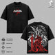 Igris Blood Red Commander Solo Leveling Graphic Tee – Vintage Washed Heavy Cotton Oversized Shirt, Dark Manhwa Streetwear Outfit, Anime Fan Merch Gift