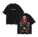 Yuji Itadori Tee Washed – Jujutsu Kaisen Culling Game Movie 2025 Vintage Oversized Heavy Cotton Double Printed Anime Manga T-Shirt, Retro Unisex Streetwear Graphic Top, Sukuna’s Vessel Awakening Edition