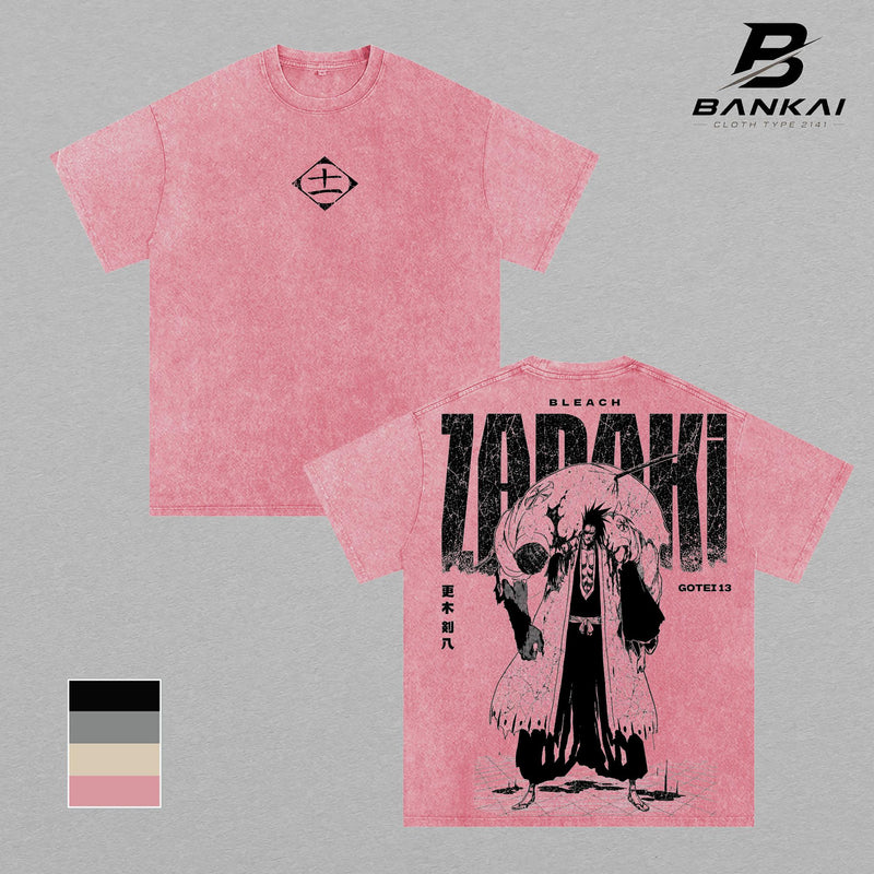 Zaraki Kenpachi Bleach T-Shirt, Soul Reaper Graphic Tee, Vintage Washed Anime Shirt, Hoodie, Sweatshirt, Tank Top, Oversized Streetwear Anime Merch