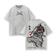 Inosuke Hashibira Demon Slayer Washed Tee, Vintage Oversize Anime Graphic Shirt, Retro 90s Manga Double Printed T-Shirt