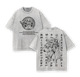 Sousou no Frieren. Frieren & Fern Anime Double Printed Vintage Washed Tee Unisex Oversize Anime Manga Washed Heavyweight Cotton T-shirt